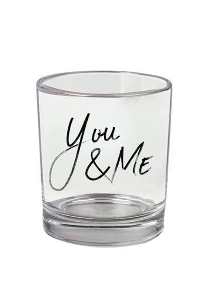 You Me Yazılı Viski Bardağı - Yazılı Bardak ürün görseli