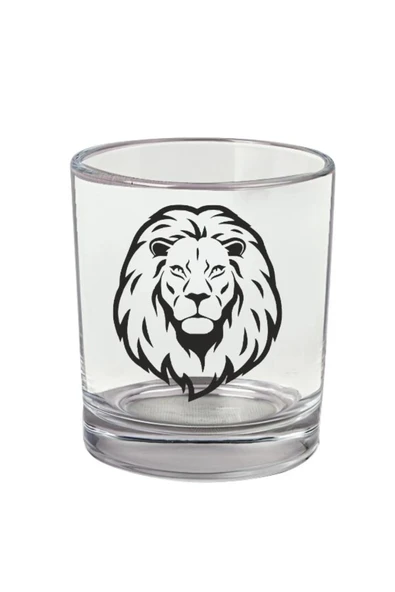 Aslan Baskılı Viski Bardağı - Aslanlı Bardak ürün görseli