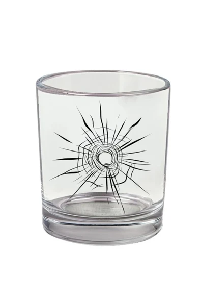 Kırık Baskılı Viski Bardağı - Kırık Model Bardak ürün görseli