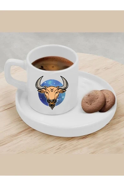 Türk Kahvesi Fincanı Boğa Burcu Fincan ürün görseli