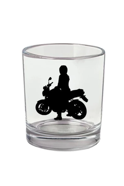 Motor Baskılı Viski Bardağı - Motorlu Bardak ürün görseli