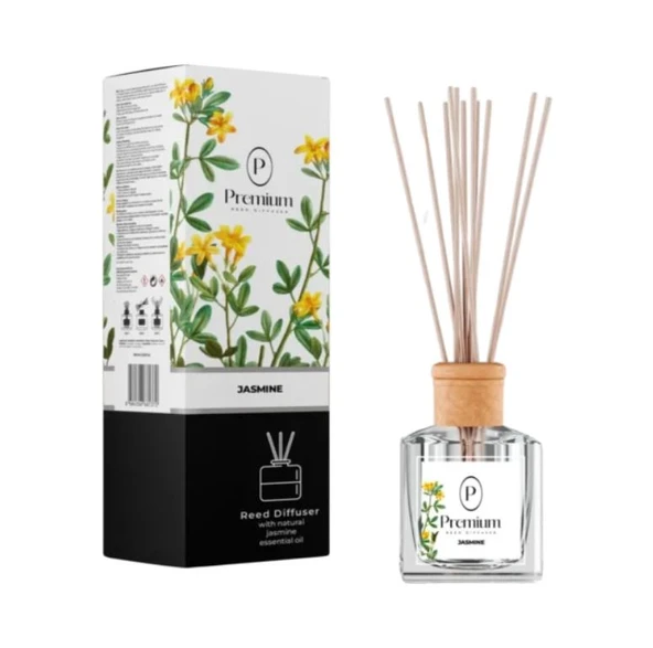 Premium Reed Diffuser Jasmıne (Yasemin) Oda Kokusu 100 ml ürün görseli