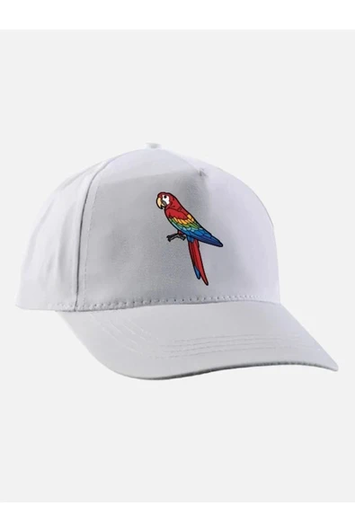Papağan Baskılı Şapka - Papağanlı Şapka ürün görseli