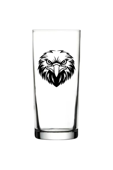 Kartal Baskılı Rakı Bardağı - Kartallı Rakı Bardağı ürün görseli