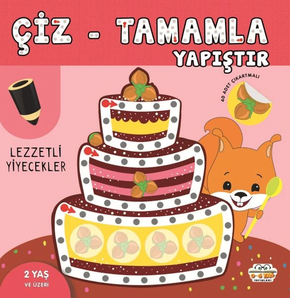 Çiz-Tamamla-Yapıştır Lezzetli Yiyecekler ürün görseli