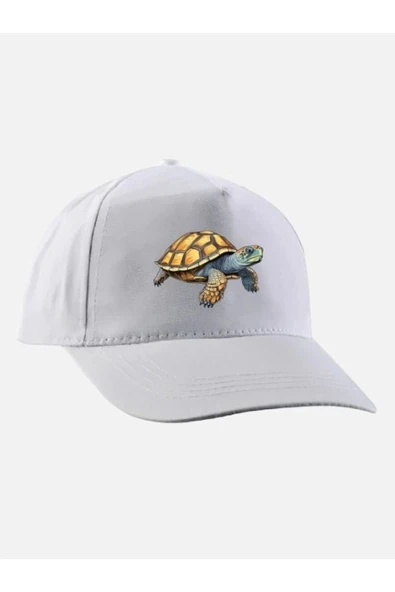 Kaplumbağa Baskılı Şapka - Kaplumbağalı Şapka ürün görseli