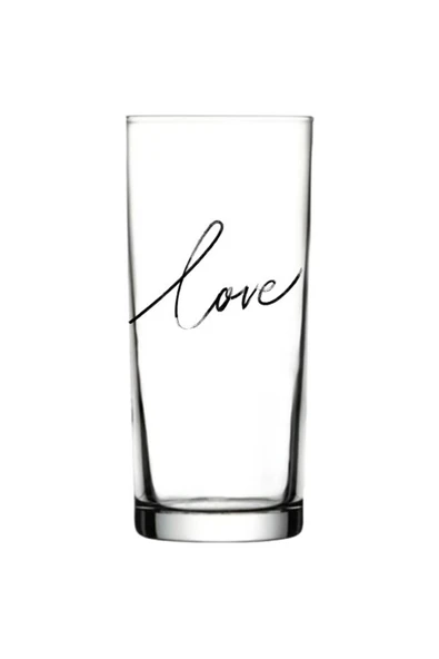 Love Baskılı Rakı Bardağı - Aşk Model Rakı Bardağı ürün görseli