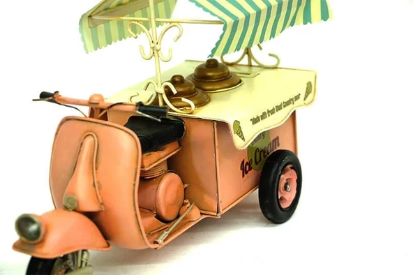 Metal Dondurma Arabası Biblo Dekoratif Hediyelik ürün görseli 1