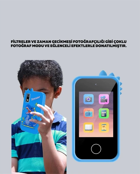 Çocuklara Özel Dijital Kamera – Yaratıcı Fotoğraf Modları ve Eğlenceli Efektlerle Eğitici Deneyim - Resim 5