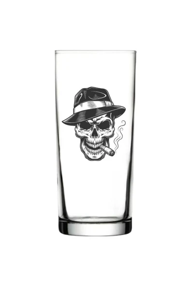 Kuru Kafa Baskılı Rakı Bardağı - Kuru Kafalı Rakı Bardağı ürün görseli