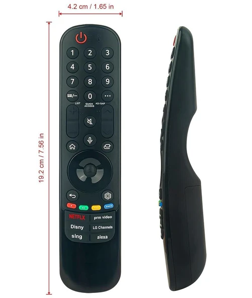 lg ile uyumlu Model OLED83C46LA Webos Tv Kumandası-Mikrofon ve Air Mause - Resim 6