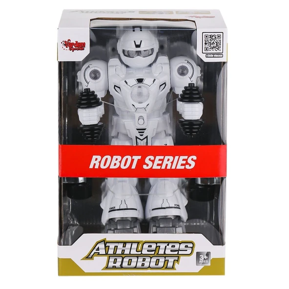 DF-6026 Işıklı ve Müzikli Hareketli Atletik Sporcu Robot -Sinerjim Oyuncak - 2