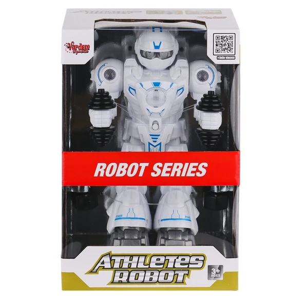 DF-6026 Işıklı ve Müzikli Hareketli Atletik Sporcu Robot -Sinerjim Oyuncak - 1