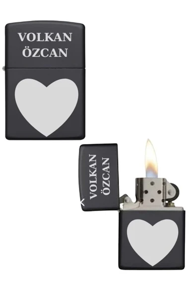 Kişiye Özel Kalpli Metal Çakmak ürün görseli