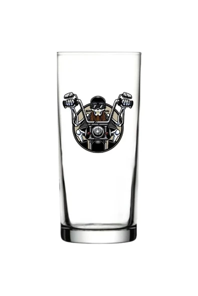 Motorcu Baskılı Rakı Bardağı - Motorcu Model Rakı Bardağı ürün görseli