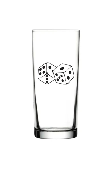 Zar Baskılı Rakı Bardağı - Zarlı Rakı Bardağı ürün görseli