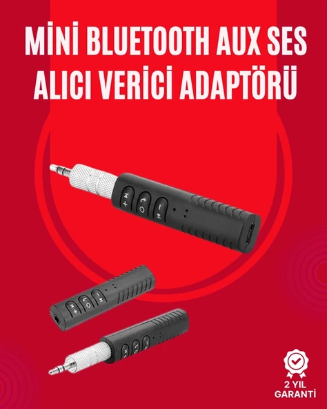 Taşınabilir Bluetooth Ses Alıcısı | 30 Dk Şarj, 4 Saat Kullanım, Geri Klipsli ürün görseli 1