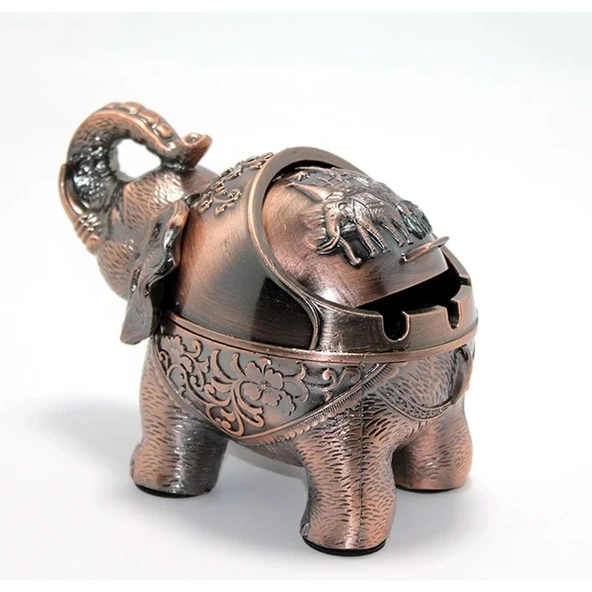 Metal Fil Figürlü Küllük Alk1656 Dekoratif Hediyelik ürün görseli 1