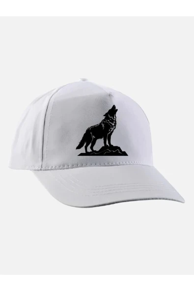Kurt Baskılı Şapka - Kurt Model Şapka ürün görseli