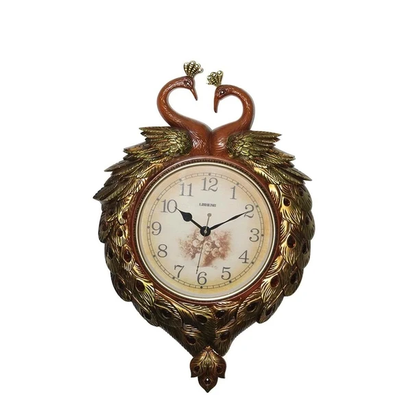 Duvara Asmalı Tavuskuşu Saat - Resim 2