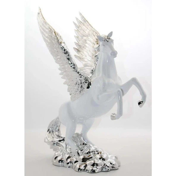 Polyester Kanatlı At Figürü Biblo - Resim 2
