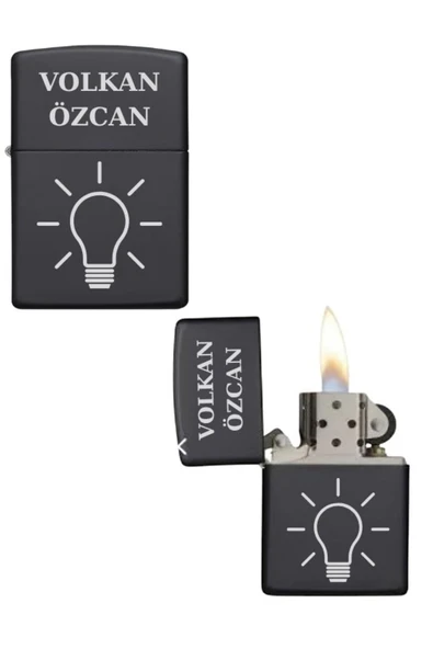 Kişiye Özel Ampüllü Metal Çakmak ürün görseli