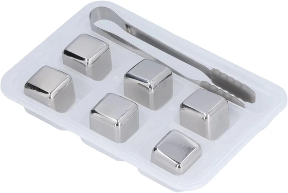 6'lı Çelik Metal Kaplama Soğutma Buz Küpü ürün görseli 1