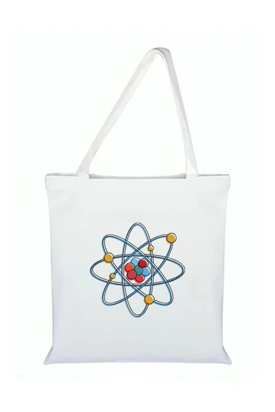 Fizik Baskılı Bez Çanta - Fizik Sembollü Çanta ürün görseli