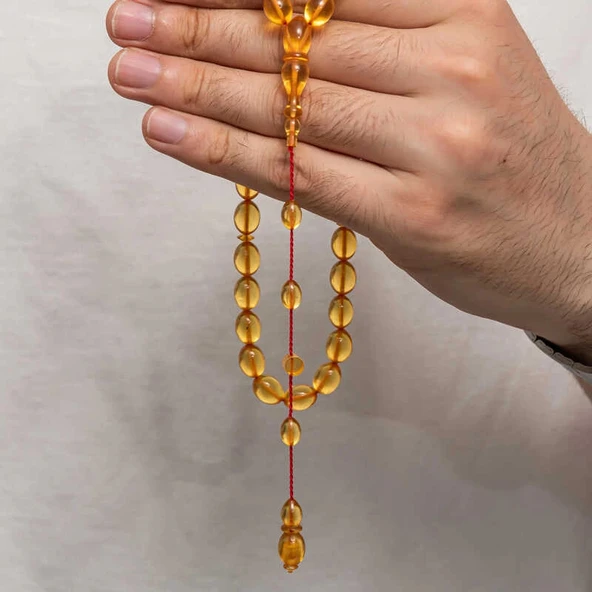 Sıkma Kehribar Tesbih - Resim 2