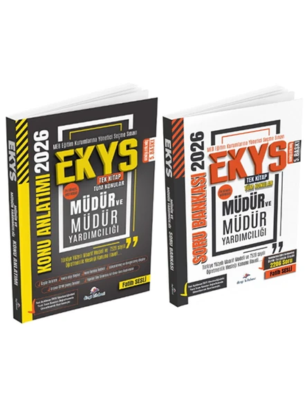 Dizgi Kitap 2026 MEB EKYS Müdür ve Yardımcılığı Konu Anlatımı + Soru Bankası 2 li Set - Fatih Sesli Dizgi Kitap ürün görseli 1