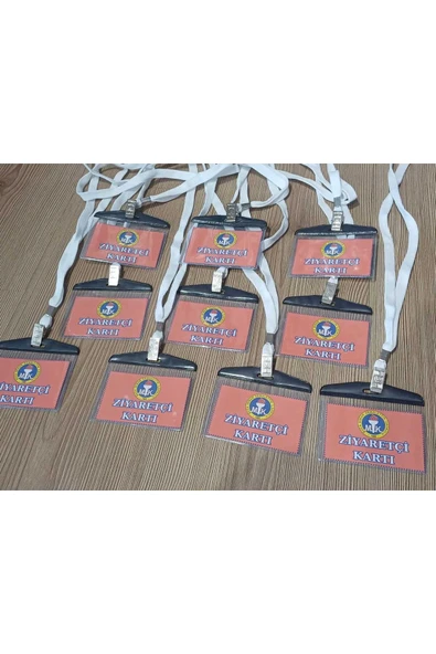 Kişiye Özel Yaka Kartı - Askılı Yaka Kartı ( 10 Adet ) - Resim 2