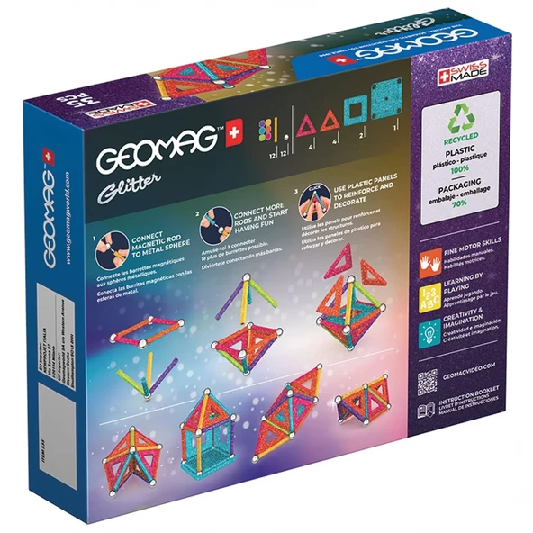 Geomag Glitter Manyetik Zeka Oyunu 35 Parça - Resim 2