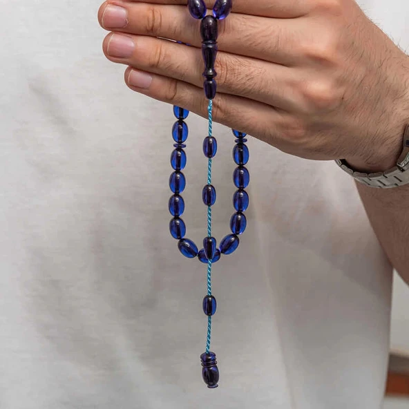 Sıkma Kehribar Tesbih - Resim 2