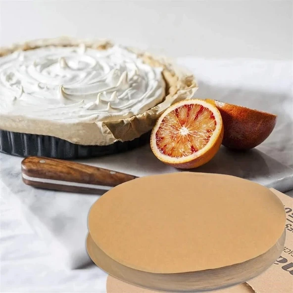 50 Adet Air Fryer Pişirme Kağıdı Yağ Geçirmez  21,5 cm Yuvarlak Model XXL Model Uyumlu - Resim 3