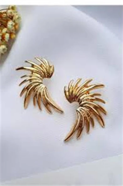 Kadın Özel Tasarım Kanat Model Küpe ZYN3 - Resim 2