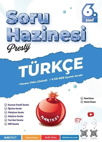 Nartest 6. Sınıf Türkçe Prestij Soru Hazinesi ürün görseli 1