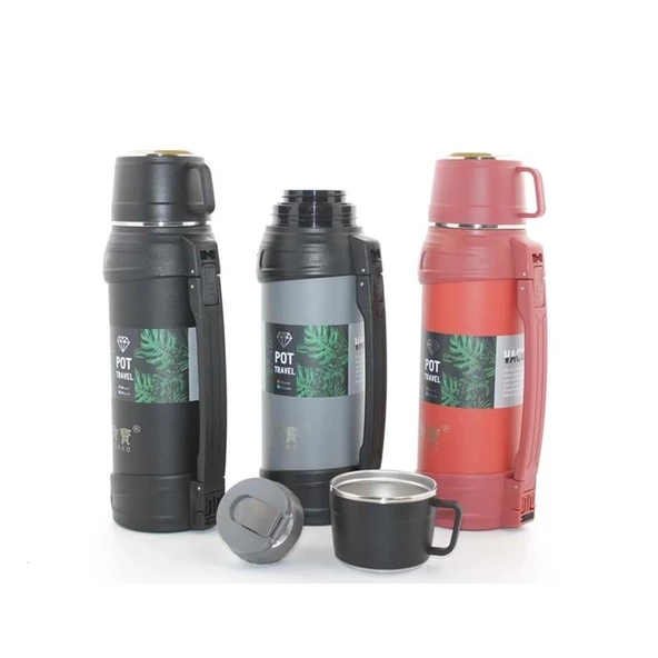 Paslanmaz Çelik Çift Katmanlı Termos 1.2 Lt ürün görseli 1