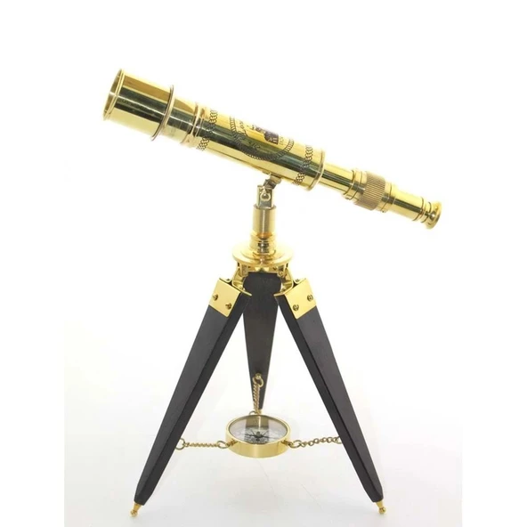 Pirinç Teleskop Pusulalı - Resim 2