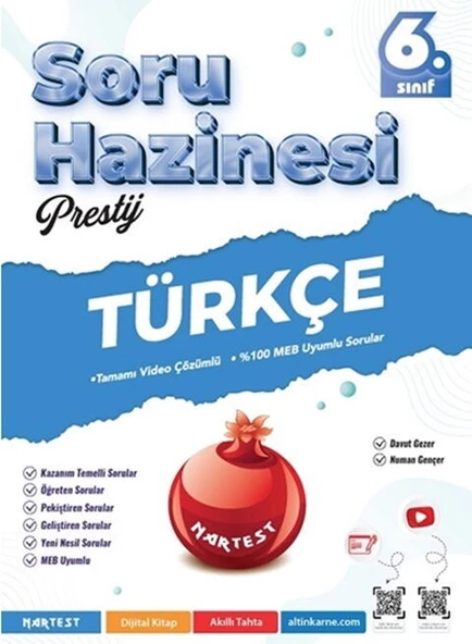 Nartest 6. Sınıf Türkçe Prestij Soru Hazinesi - Resim 2