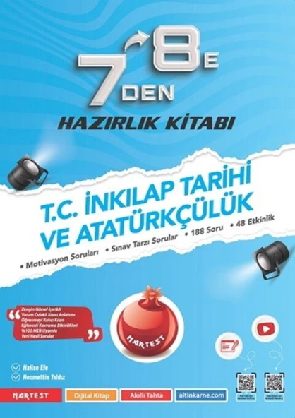 Nartest Yayınları 7 den 8 e T.C. İnkılap Tarihi Ve Atatürkçülük Hazırlık Kitabı ürün görseli 1