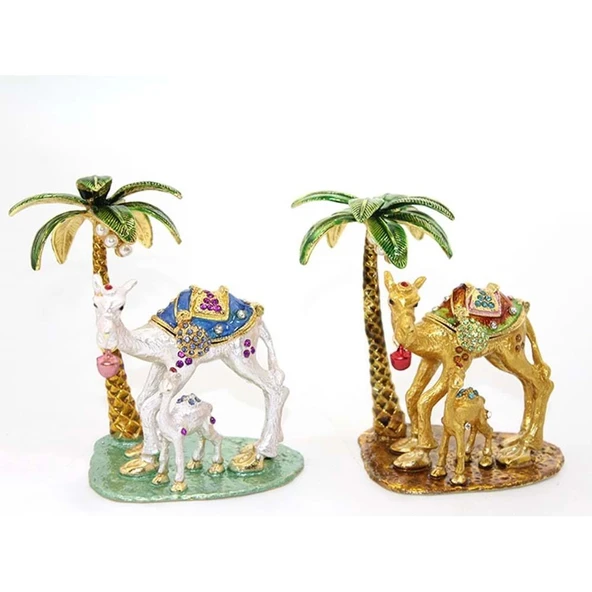 Taşlı Yavrulu Deve Figürü - Resim 2