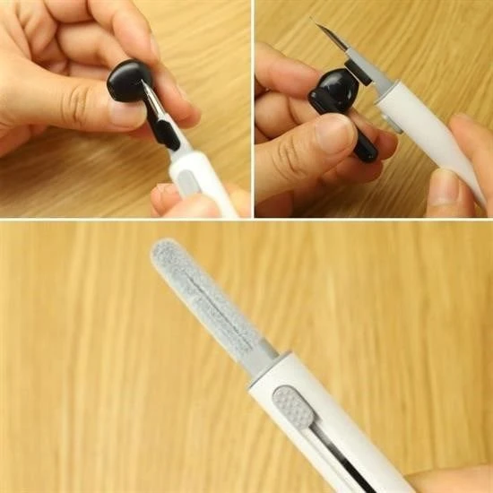 Çok Amaçlı Yumuşak Fırçalı Kablosuz Kulaklıklar İçin Kulaklık Temizleme Kiti - Resim 4