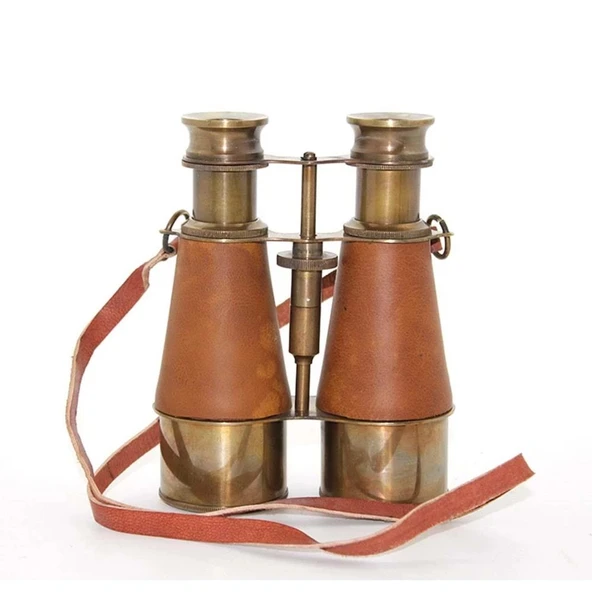 Pirinç Deri İşlemeli Dürbün - Resim 2