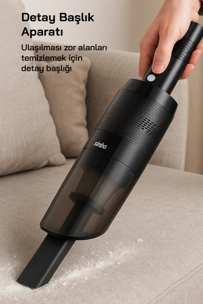 Sinbo SVC-8631 Şarjlı El Süpürgesi - Siyah - 2