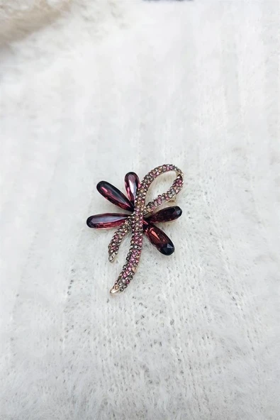 Kadın Özel Tasarım Baget Zirkon Taşlı Broş 0001 ürün görseli