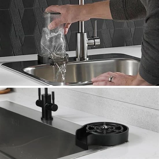 Yüksek Basınçlı Otomatik Bardak Yıkama Aparatı Mutfak Lavaboları İçin Hızlı Kupa Durulayıcı - 3