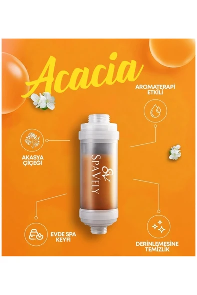 Spavely Akasya Esanslı Duş Başlığı Filtresi Arıtması Güney Kore Menşei Klor Kireç Karşıtı Hoş Kokulu 150 gr - 3