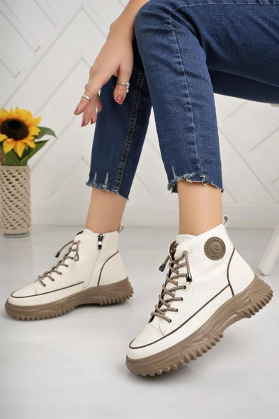 GUJA 25K310-13 KALIN TABAN GENÇ KADIN SNEAKERS BOT - Resim 9