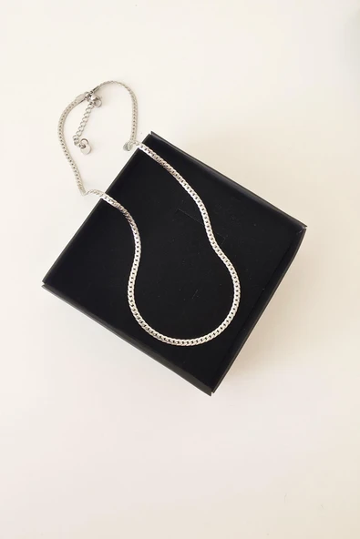 316 L Çelik Antialerjenik Kararmaz Kolye  45+7 cm ürün görseli