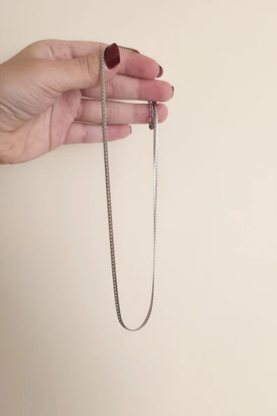 316 L Çelik Antialerjenik Kararmaz Kolye  45+7 cm - Resim 2